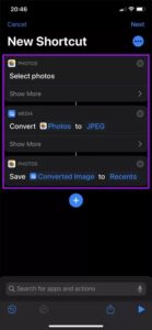 convert heic images to png iphone