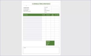 Microsoft word templates invoice