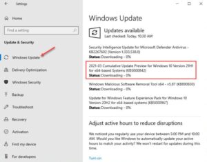 windows 10 version 21h1 build 19043 899