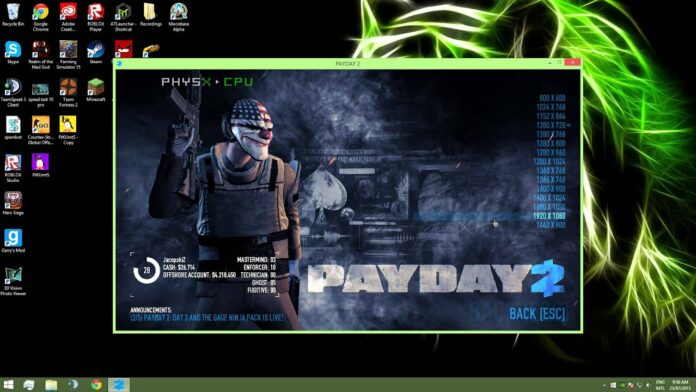 PayDay 2 Not Launching 2021 On Windows 10 PC