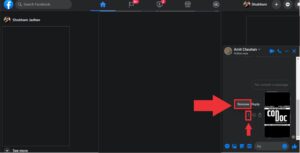 How to delete old photos in Messenger conversation