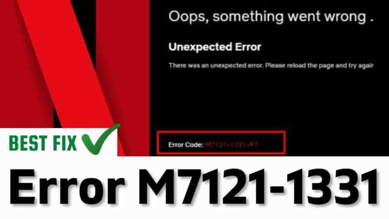 error code: m7121-1331-2205