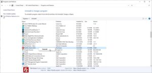How to uninstall a program on Windows 10