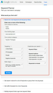 Google Keyword Planner