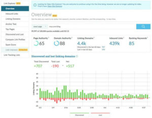 Moz Link Explorer