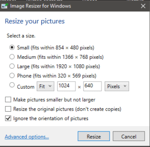 Image Resizer for Windows