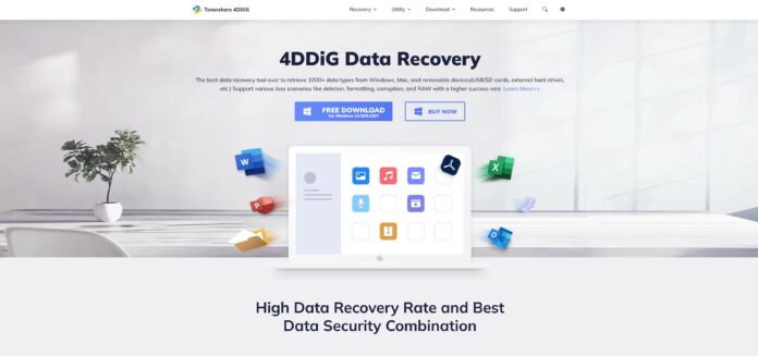 Tenorshare 4DDiG the Best Data Recovery Software