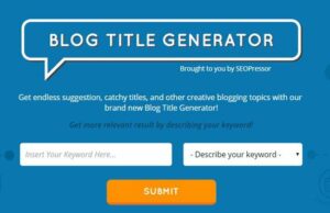 Content Majestic’s Blog Title Generator