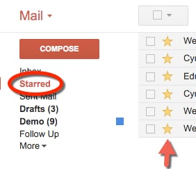 How to Star an Email in Gmail