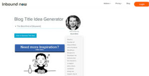 Inbound Now Blog Title Idea Generator