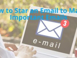 how to star an email