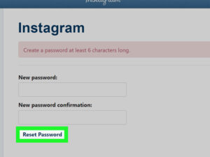 Log in with Your New Password
