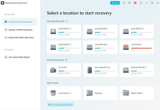 Recovering Lost Data Using Recoverit