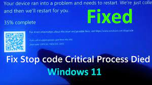 How to Fix the "Critical_Process_Died" Stop Code