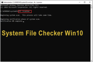 Run the System file Checker (SFC) scan