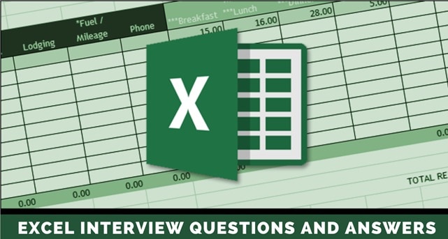 MS Excel Interview Questions