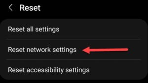 Reset Network Settings On Samsung Devices 