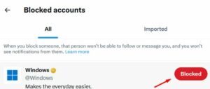 Twitter will now display a list of accounts